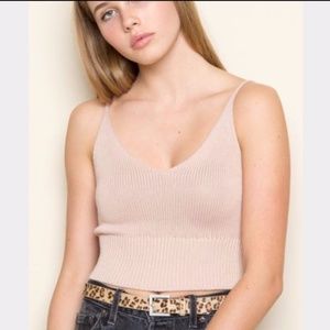 Brandy Melville Pink Luna Tank Top